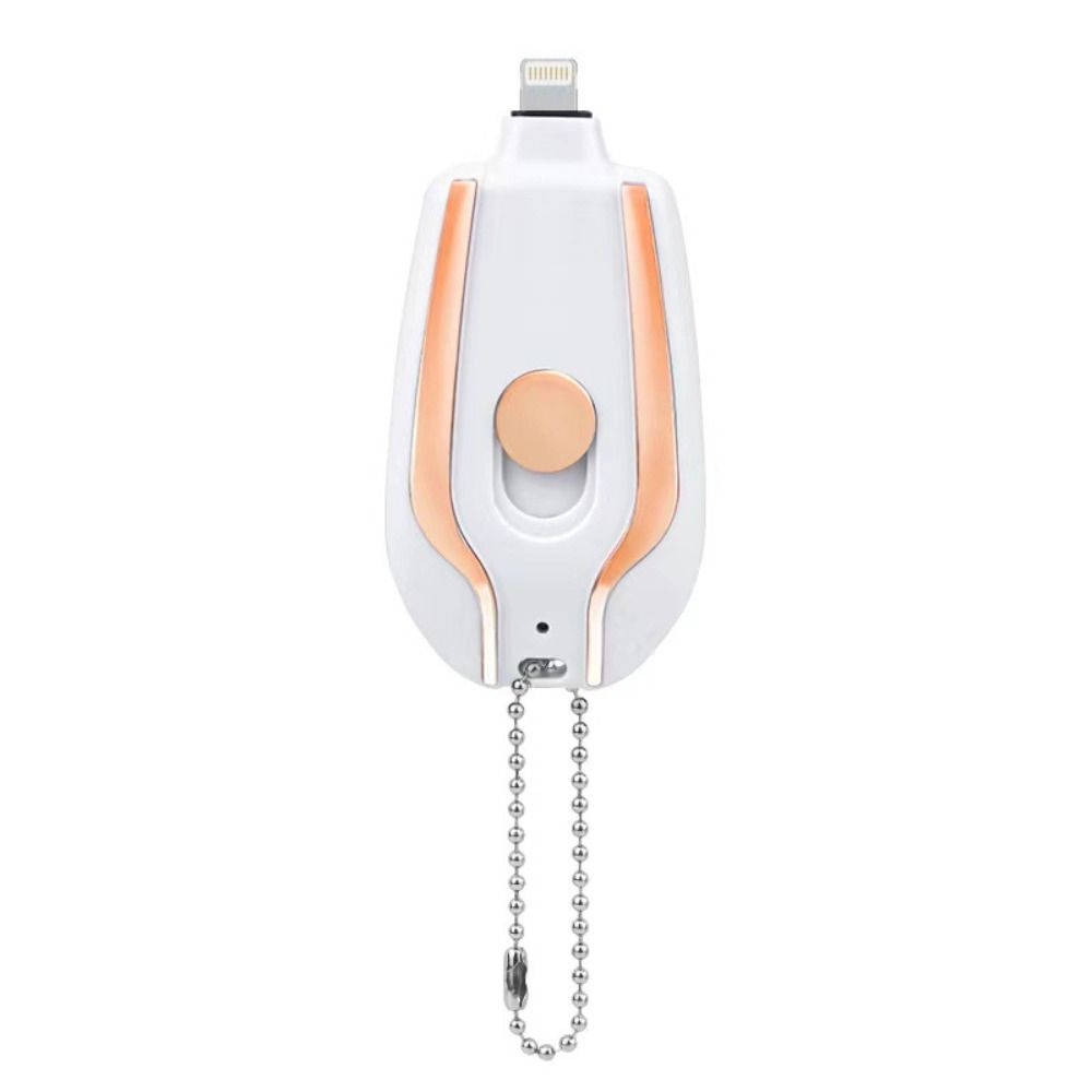 Carregador de porta-chaves portátil | 1500mah tipo-c ultra-compacto mini bateria