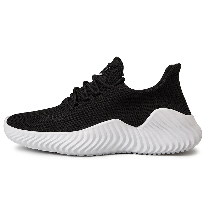 sapatos respirável malha branca tênis masculino