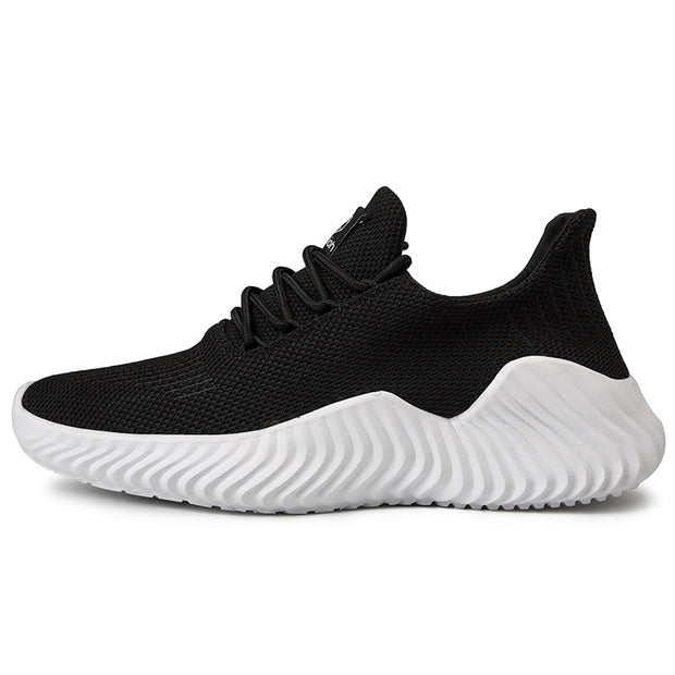 sapatos respirável malha branca tênis masculino