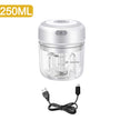 100/250mL Mini Electric Garlic Chopper USB Charging Ginger Masher Machine Sturdy Durable Chili Vegetable Crusher Kitchen Tools