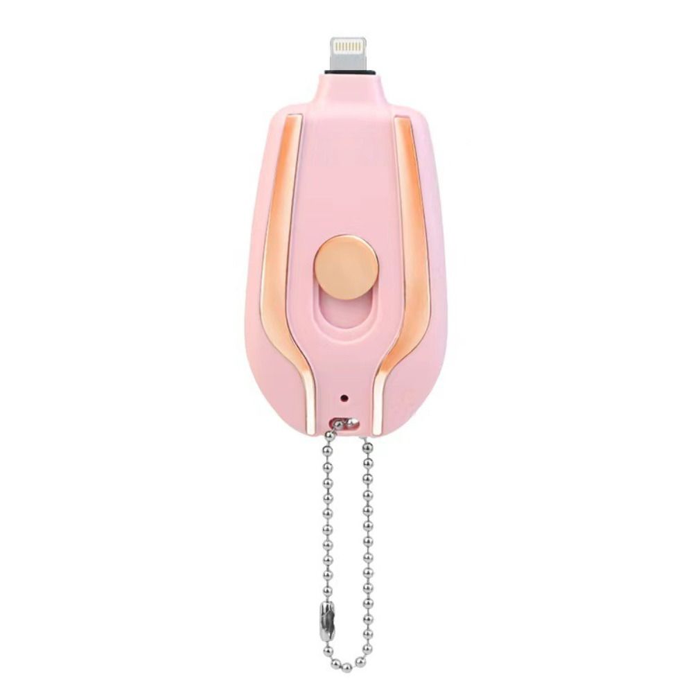 Carregador de porta-chaves portátil | 1500mah tipo-c ultra-compacto mini bateria
