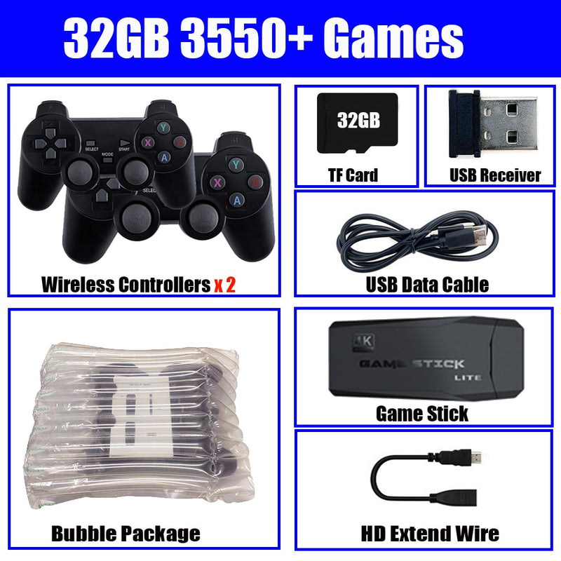 Console de jogos de vídeo 64g built-in 10000 jogos retro handheld console de jogos controlador sem fio jogo  para ps1/gba