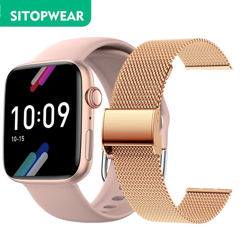 Sitopwear relógio inteligente 2023 de carregamento sem fio smartwatch bluetooth chamadas relógios