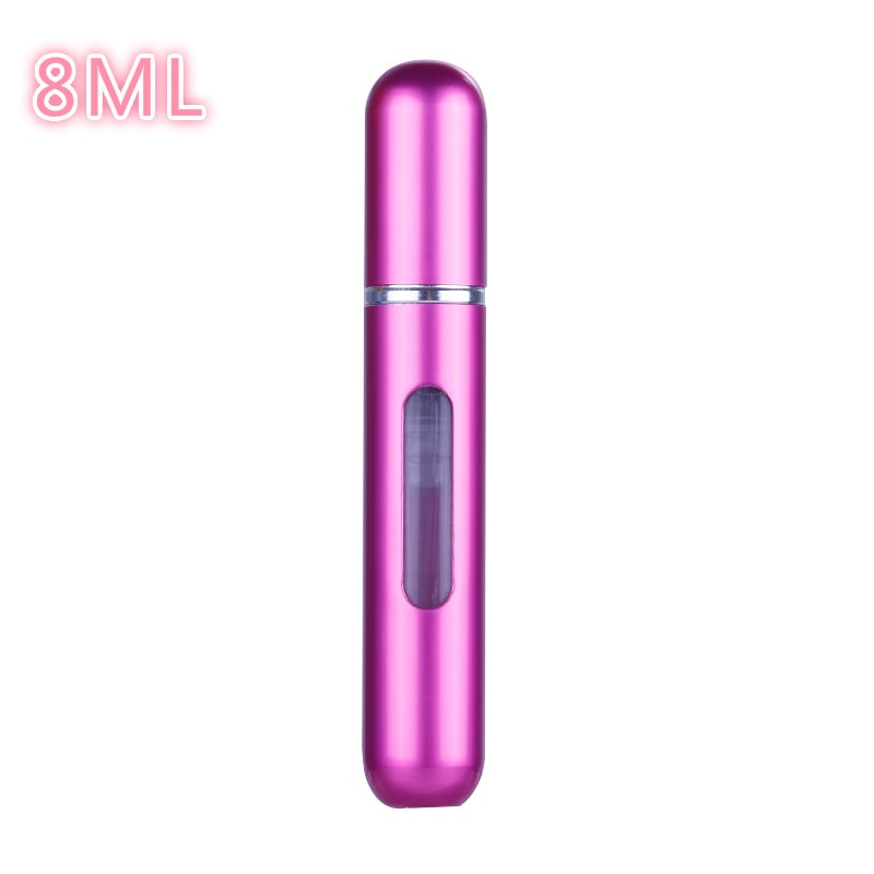 5ml/8ml mini pequeno perfume recarregável garrafa atomizador de alumínio portátil