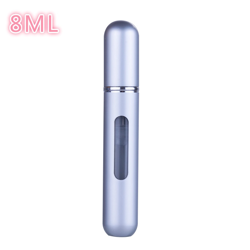 5ml/8ml mini pequeno perfume recarregável garrafa atomizador de alumínio portátil