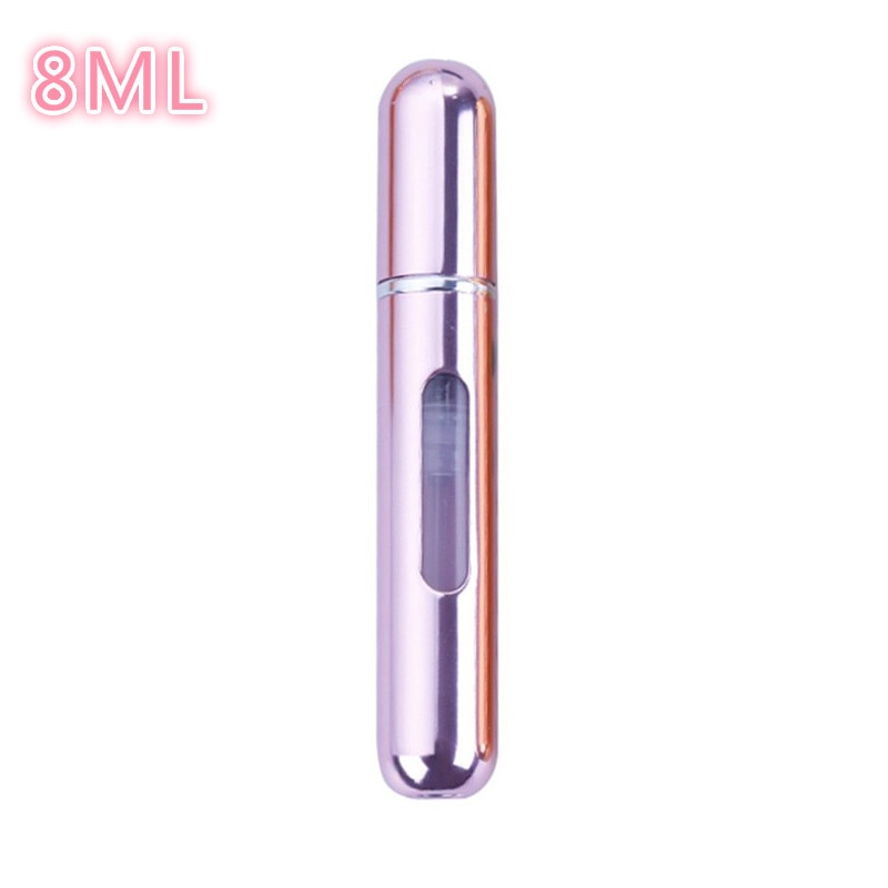 5ml/8ml mini pequeno perfume recarregável garrafa atomizador de alumínio portátil