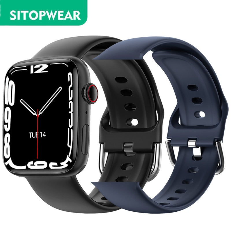 Sitopwear relógio inteligente 2023 de carregamento sem fio smartwatch bluetooth chamadas relógios