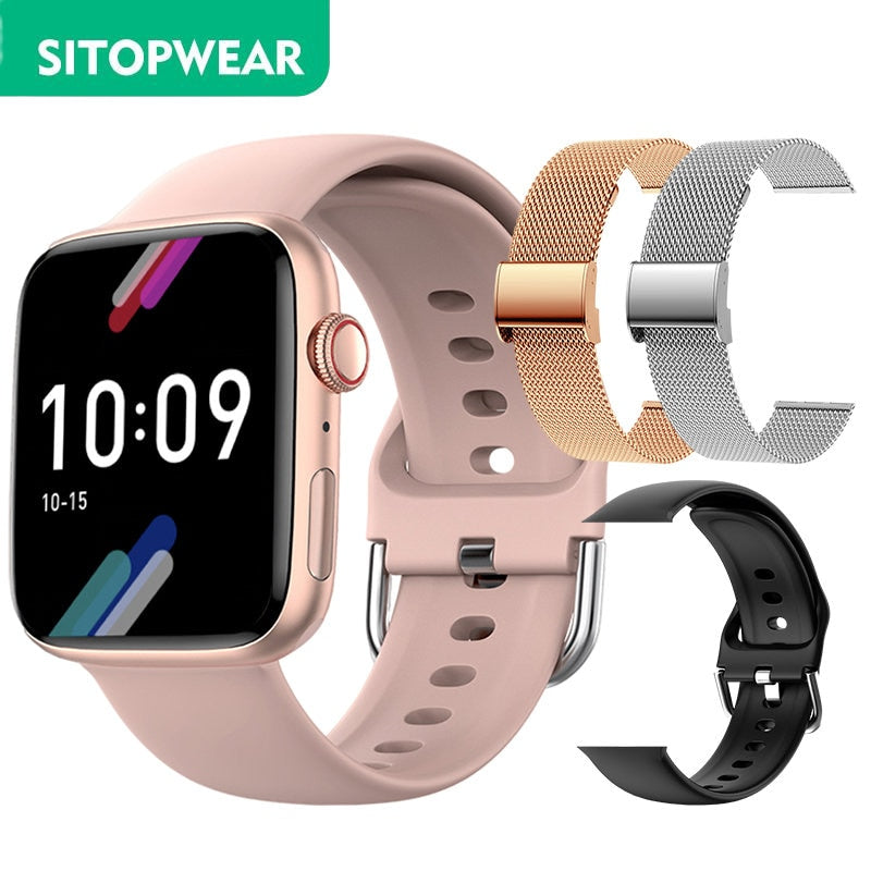 Sitopwear relógio inteligente 2023 de carregamento sem fio smartwatch bluetooth chamadas relógios