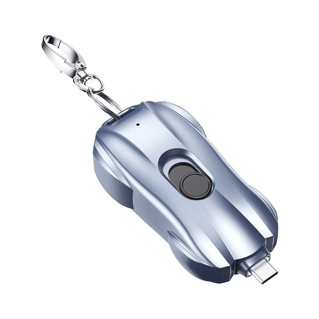 Carregador de porta-chaves portátil | 1500mah tipo-c ultra-compacto mini bateria