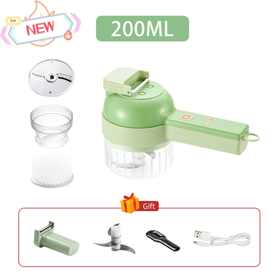 100/250mL Mini Electric Garlic Chopper USB Charging Ginger Masher Machine Sturdy Durable Chili Vegetable Crusher Kitchen Tools