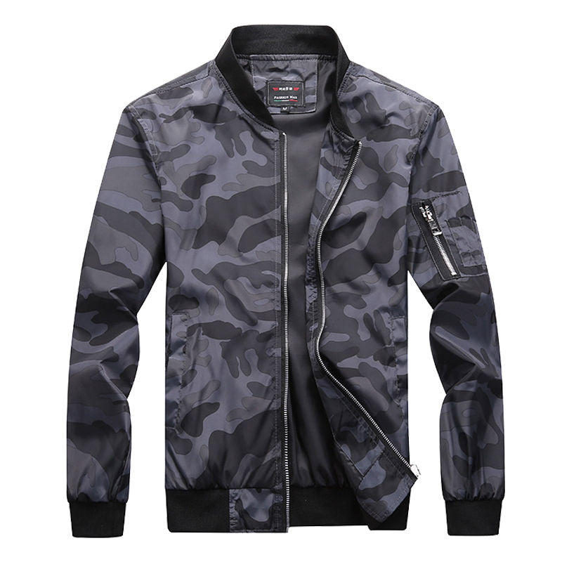Oversize 7xl masculino primavera bombardeiro