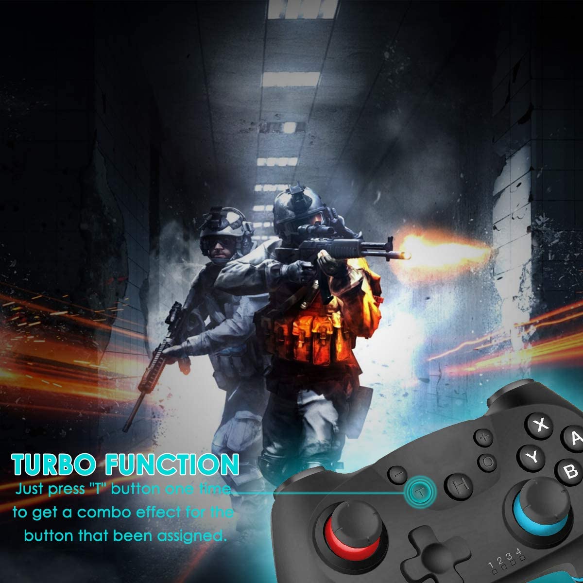 controlador sem fio bluetooth compatível nintendo switch pro gamepad compatível joystick jogo nintendo