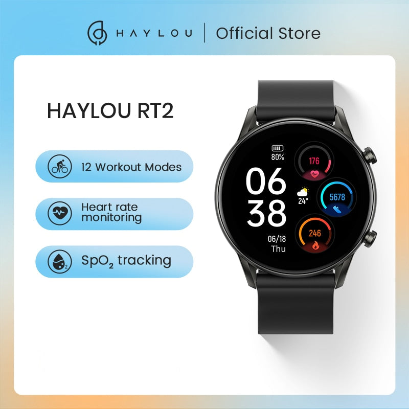 Haylou rt2 relógios inteligentes personalizado