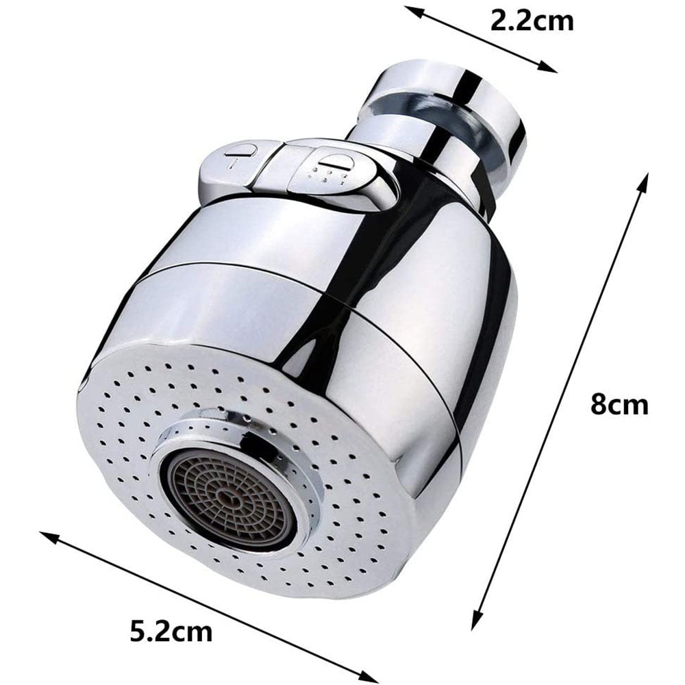 360 graus giratória torneira da cozinha aerador ajustável modo duplo pulverizador filtro difusor de poupança água bico torneira conector