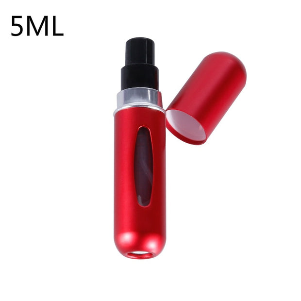 5ml/8ml mini pequeno perfume recarregável garrafa atomizador de alumínio portátil