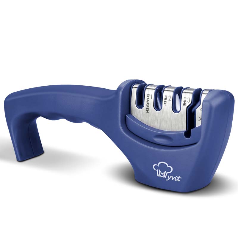 Sharpener de faca 4 em 1 diamante revestido & haste fina faca tesouras