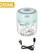 100/250mL Mini Electric Garlic Chopper USB Charging Ginger Masher Machine Sturdy Durable Chili Vegetable Crusher Kitchen Tools