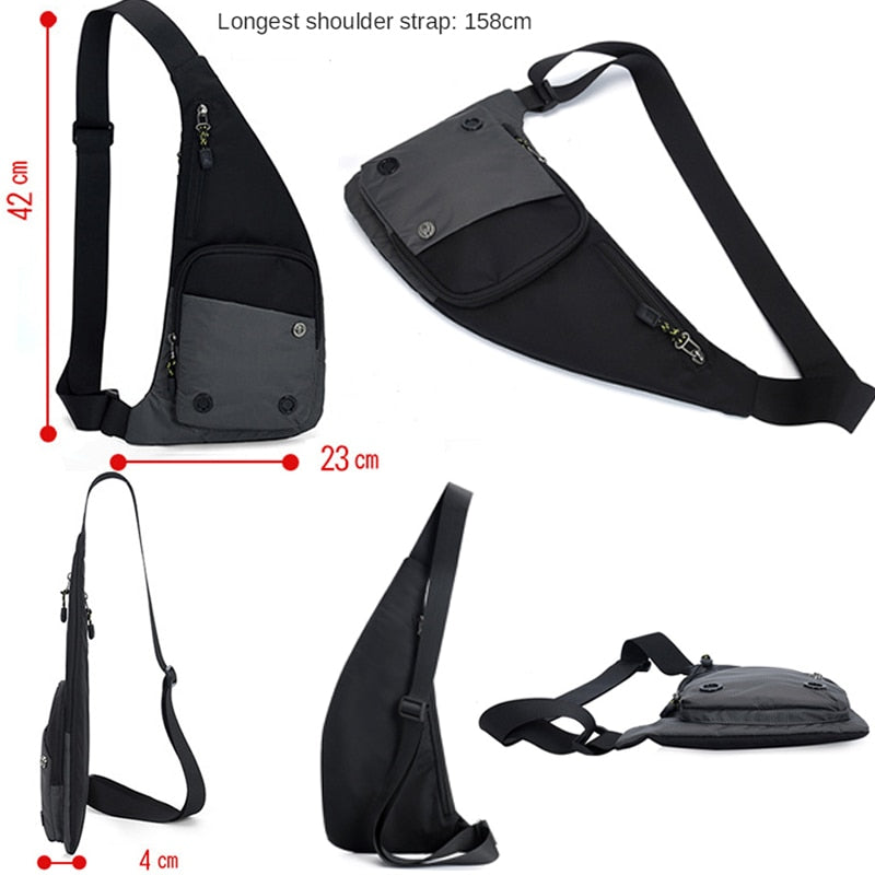 Nova moda dos homens crossbody sling