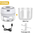 100/250mL Mini Electric Garlic Chopper USB Charging Ginger Masher Machine Sturdy Durable Chili Vegetable Crusher Kitchen Tools