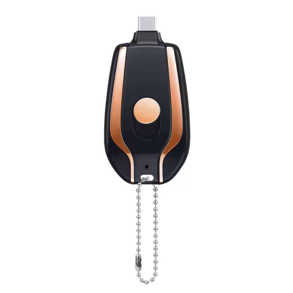 Carregador de porta-chaves portátil | 1500mah tipo-c ultra-compacto mini bateria