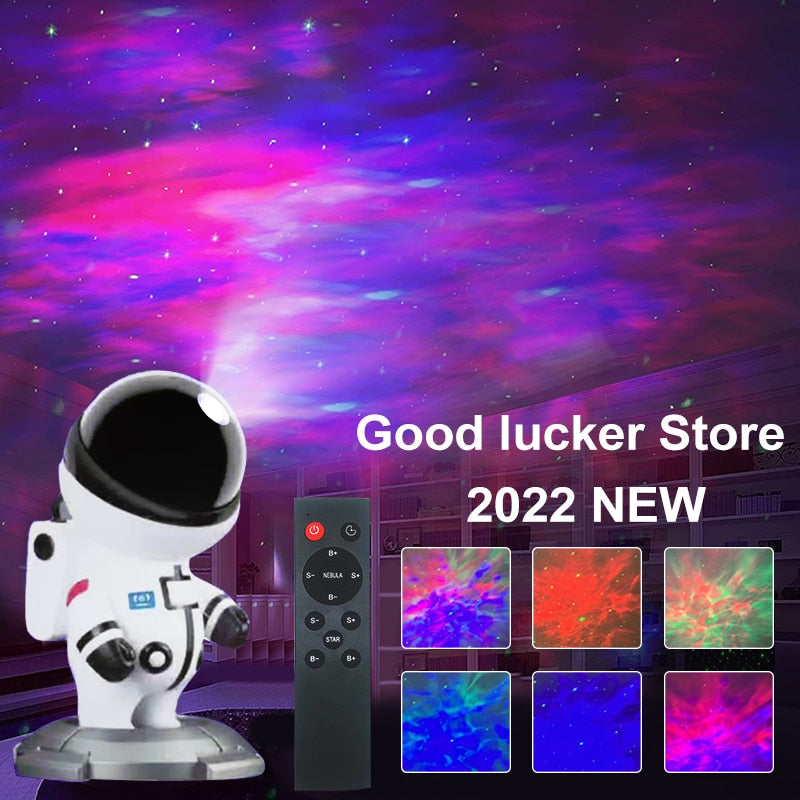astronauta estrela projetor céu estrelado projetor galáxia lâmpada luz da noite para a decoração do quarto