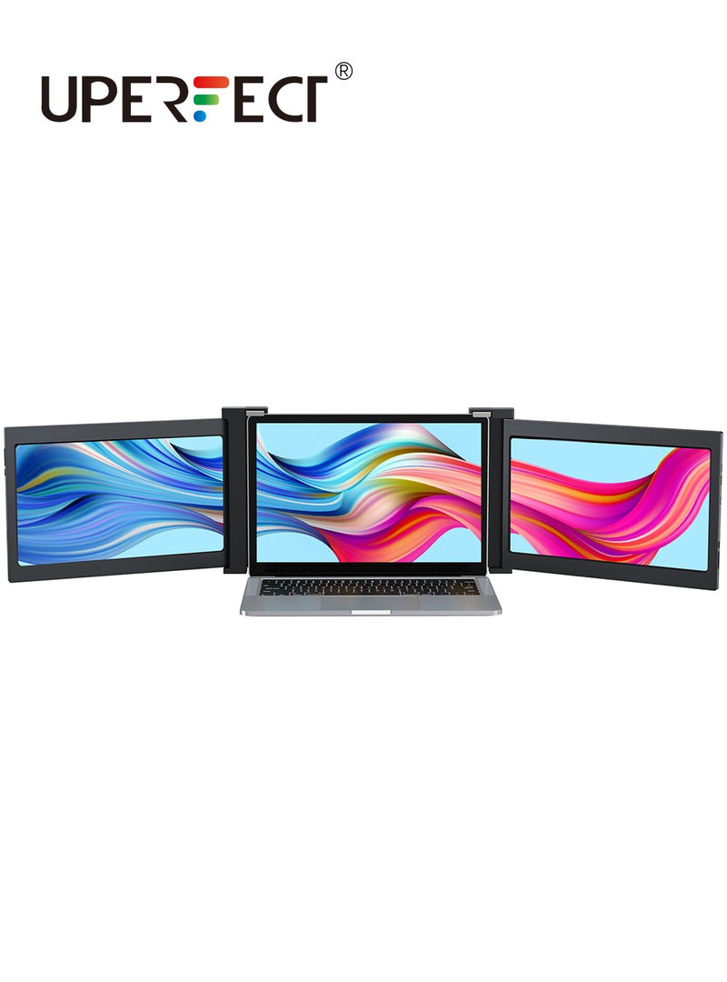 Novo UPERFECT Z 13.3/14.0 "Monitor Portátil para Laptop Full HD IPS 1080P Extensor de Exibição Dupla Tela de Monitor para Laptops de 13"-16.5" (Monitor Triplo)