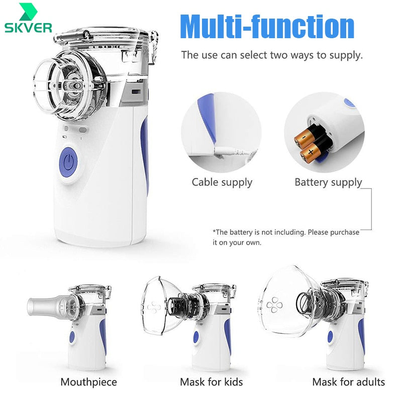 Nebulizador portátil máquina médica atomizador nebulizador inalador crianças adultas silencioso inalador humidificador nebulizador portatil