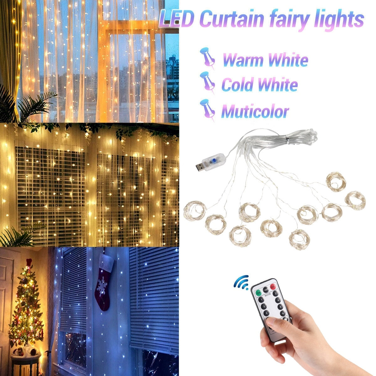 Cortina de Luz Decoração